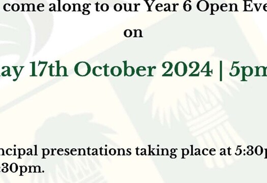 Houstone School Year 6 Open Evenig Poster 24